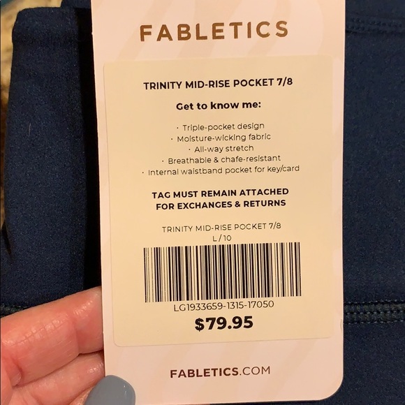 FABLETICS Trinity midrise leggings NWT Large - Picture 2 of 5